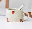 Cute Fruit Japanese Stoneware Mugs - Adorable Ceramic Cups for Coffee, Tea, and More