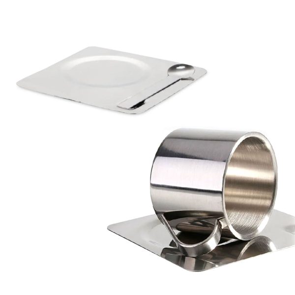 Premium Stainless Steel Thermal Coffee Set – Double-Layered Insulation, Korean-Inspired Design, Includes Cup, Spoon & Plate - Image 6