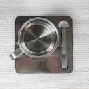 Premium Stainless Steel Thermal Coffee Set – Double-Layered Insulation, Korean-Inspired Design, Includes Cup, Spoon & Plate