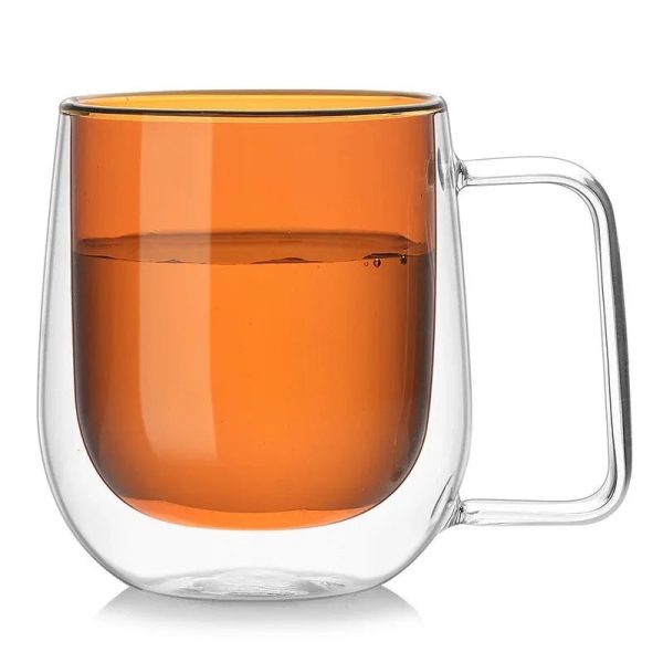 Colourful Double Walled Transparent Coffee Mug - Image 8