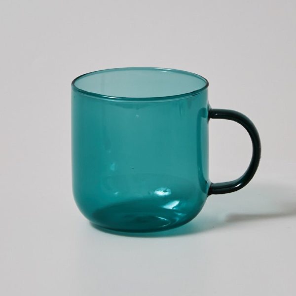 Heat Resistant Coloured Glass Coffee Cup - Image 8