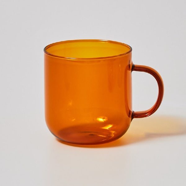 Heat Resistant Coloured Glass Coffee Cup - Image 4