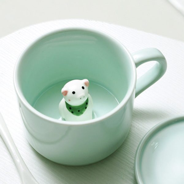 Adorable Animal Surprise Mug - Whimsical Drinkware for Kids & Adults, Durable Ceramic, Multiple Animal Designs - Image 12