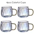 Retro Style Glass Water Jug & Matching Cups