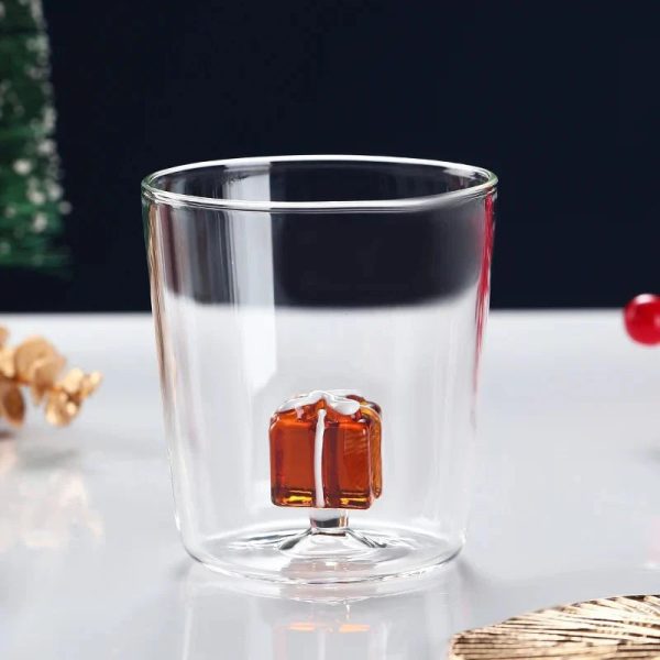 Transparent Christmas Glass Cup With Optional Gift Box - Image 11