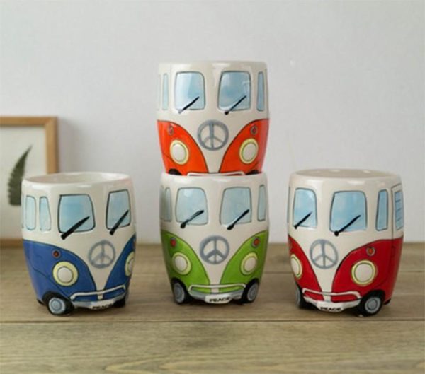 Vibrant Hippie Bus Coffee Mug – Eco-Friendly Ceramic - Image 2