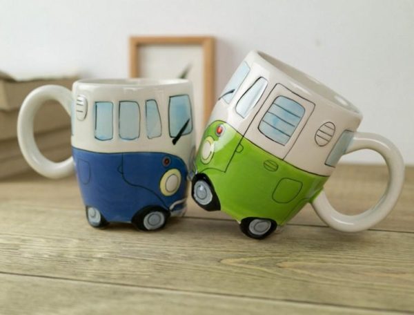 Vibrant Hippie Bus Coffee Mug – Eco-Friendly Ceramic - Image 3