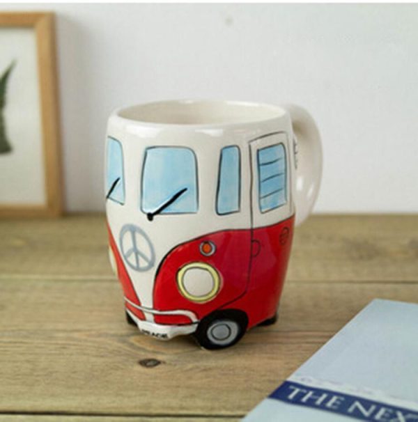 Vibrant Hippie Bus Coffee Mug – Eco-Friendly Ceramic - Image 10